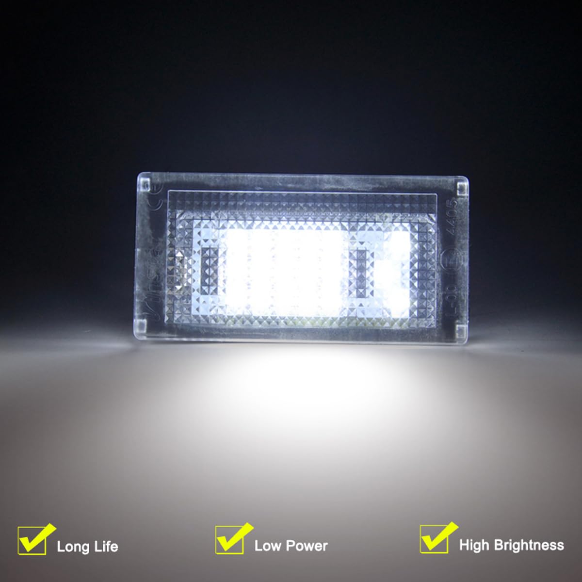 Luce Targa LED Compatible for BMW Mini Cooper S R53 One R50 2001-2006 R52 2004-2008 Lampadina LED Bianca 6000K Compatibile CANBUS Senza Errori Illuminazione per Targa