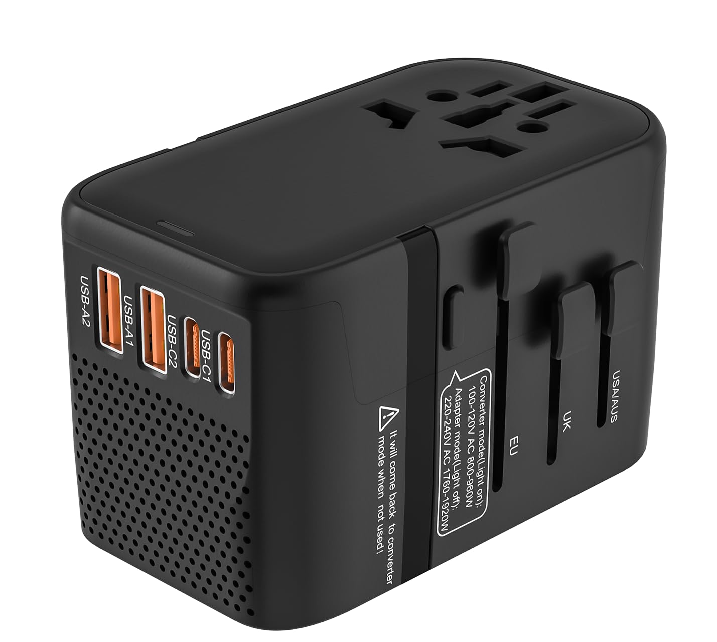 Amazon.co.jp: 220Vから100V 変圧器 海外旅行用 海外コンセント変換