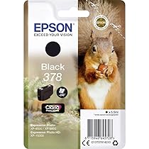 Epson 378 Serie Scoiattolo, Cartuccia originale getto d’inchiostro Claria Photo HD, Formato Standard, Nero