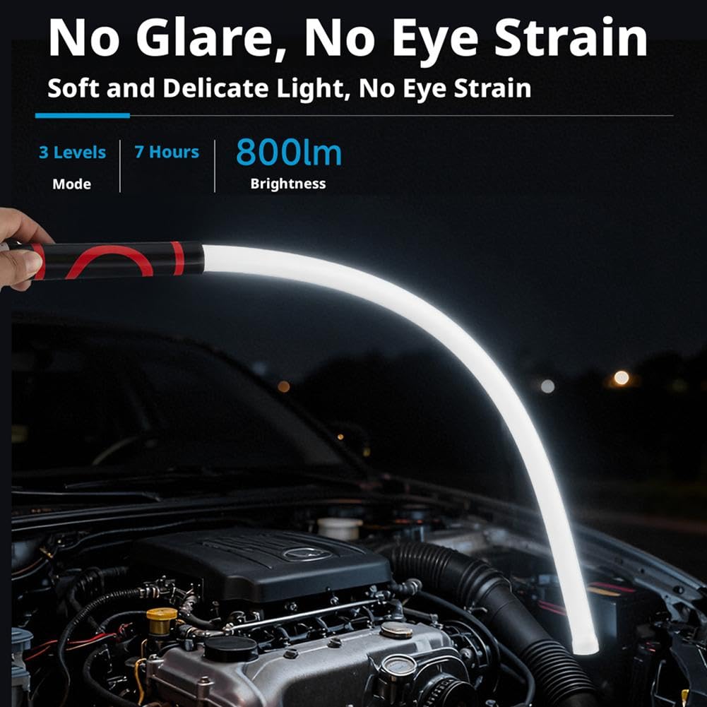 Bendable LED Work Light, 2026 New Flexible Flashlight Stick with 3 Lighting Modes, 27" High Lumen Bright Mechanic Light for Car Repair, Engine Bay, Narrow Spaces & Inspection (1 Pcs) : Amazon.ca: Automotive