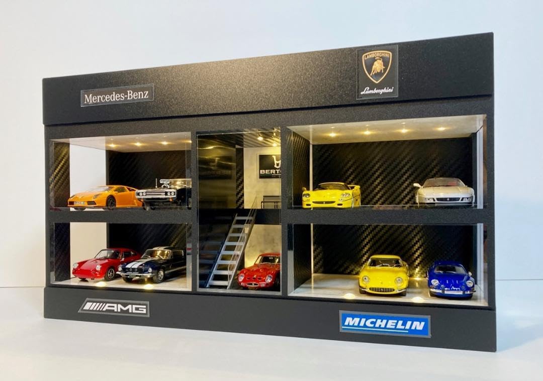 1/43展示可・Bauhausデザイン・照明付ディスプレーBOX /ネオジオラマ 1