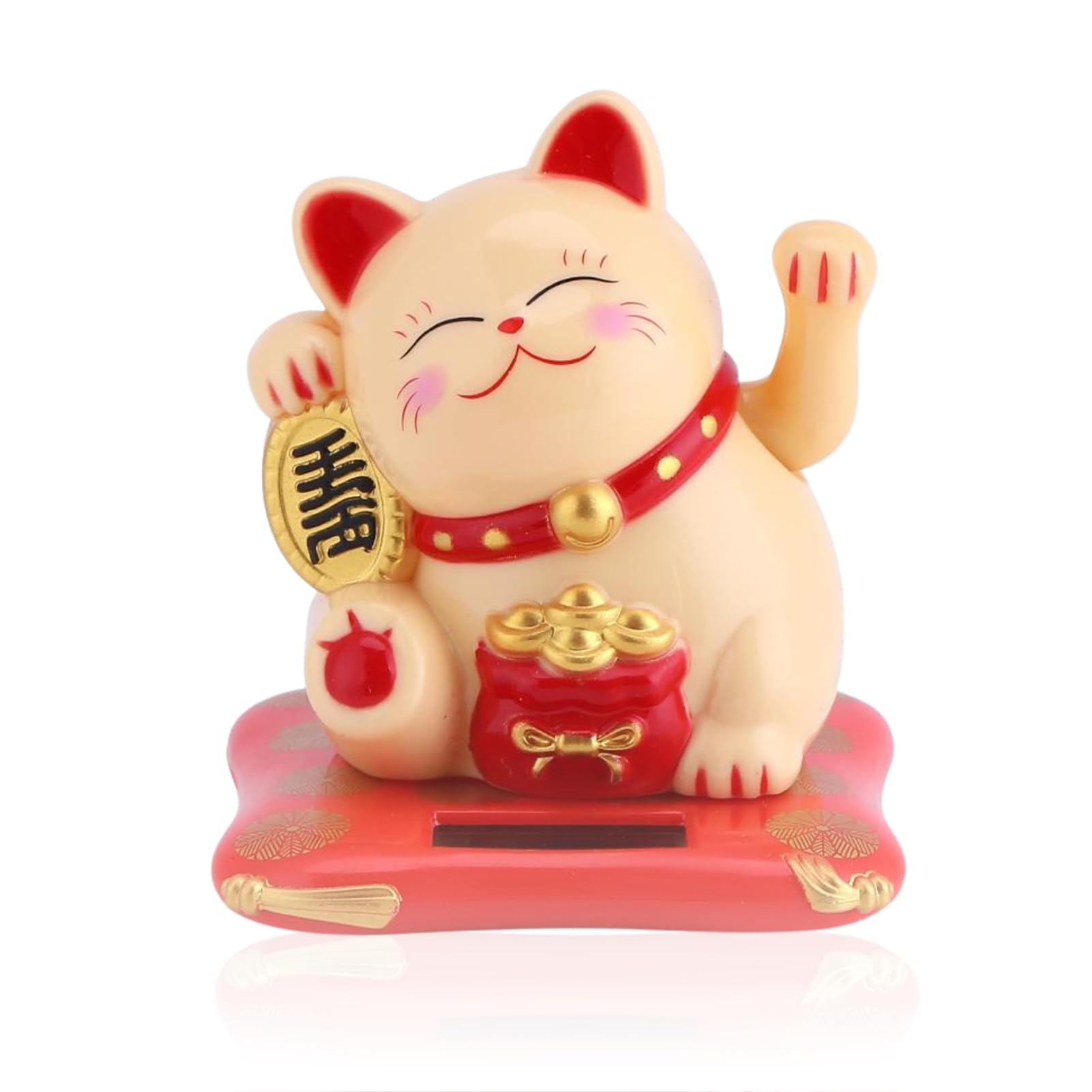 Cikonielf bras agitant le chat chinois Chat porte-bonheur alimenté à l'énergie solaire Mini Cikonielf bras agitant le chat chinois Chat porte-bonheur alimenté à l'énergie solaire Mini