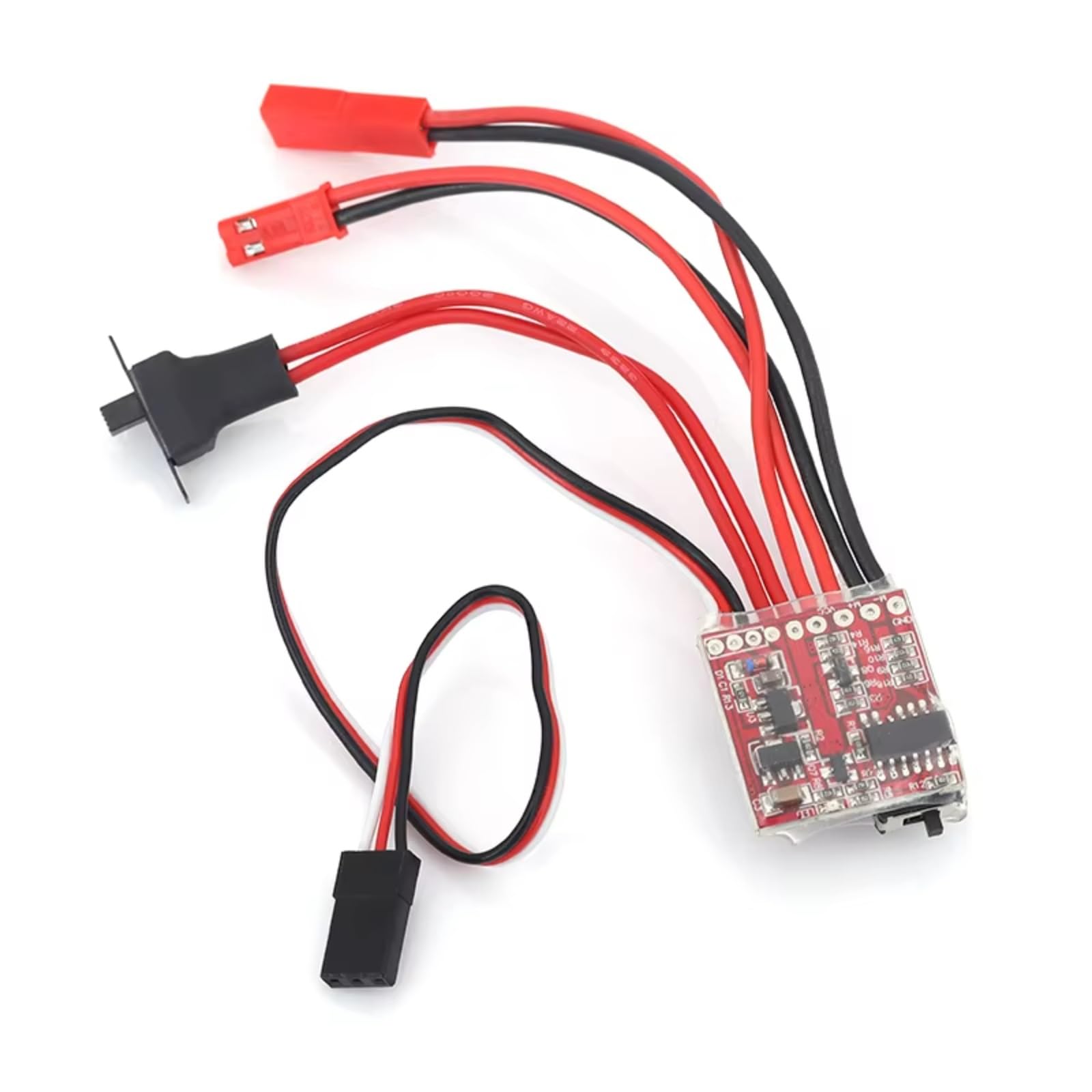 para Mini 20A 4,8 V-8, V Cepillado ESC Controlador Velocidad Eléctrico Motor Electrónico RC Modelo Coche Accesorio Modificado Reemplazo Crawlers RC Cepillado Esc