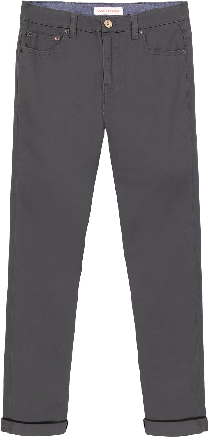 Lucky Brand Boys' Skinny Fit Stretch Twill Pants