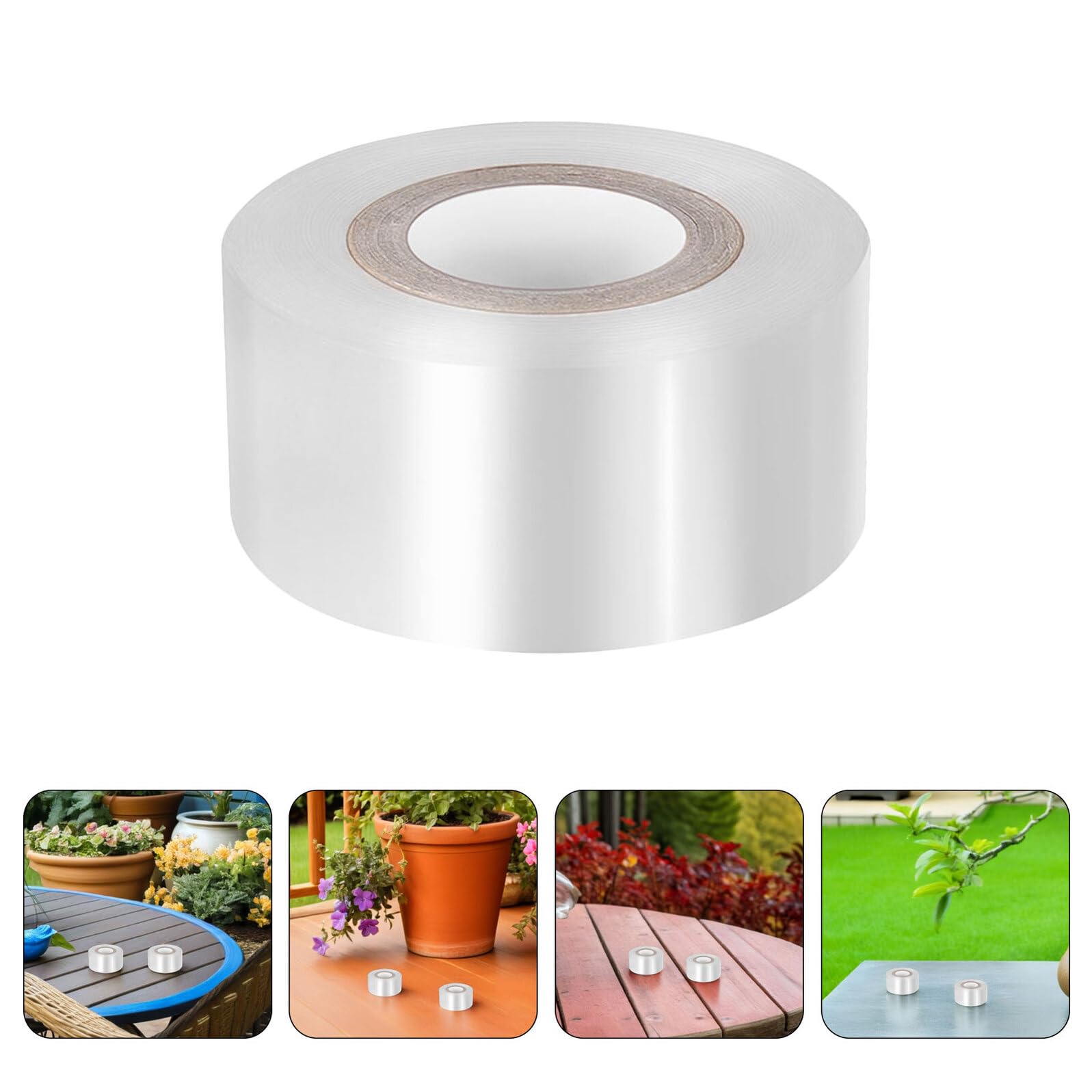 Alasum 10 Rollen Veredelungsband für Obstbäume Dehnbare Transparente PE Veredelungsfolie 3cm X 120m – Wasserfestes Pflanzenreparaturband für Gartenbau und Baumschulen