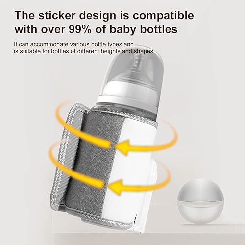 Miniatura 5 de Calentador de botellas portátil - Calentador de leche alimentado por USB, calentador de botellas USB para automóvil, calentador de leche materna