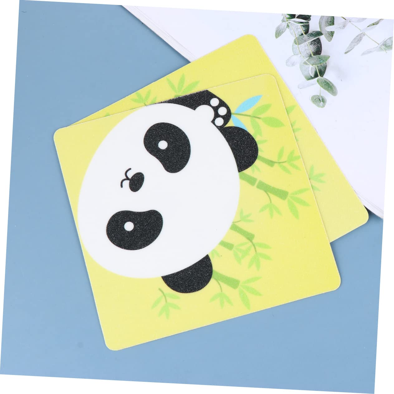 ABOOFAN 6pcs Cartoon Slip Stickers for Bathtub Self Adhesive Decals with Panda Pattern for Kitchen Bathroom Pool and More Slip Prevention Safety Stickers