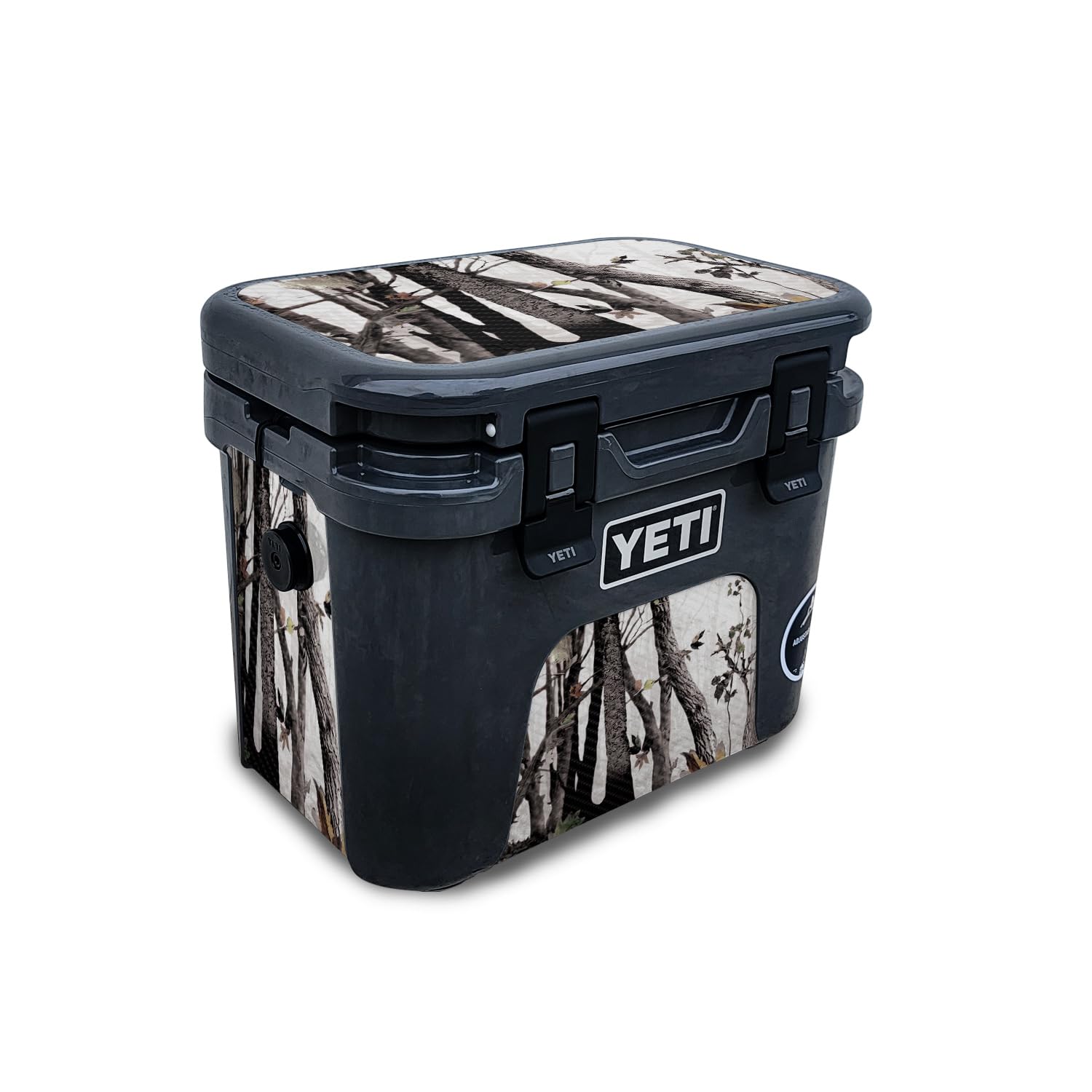 Carbon Fiber Skin Compatible with Yeti Roadie 15 Hard Cooler - Artic Camo - Premium 3M Vinyl Protective Wrap Decal Cover - Easy to Apply | Crafted in The USA by MightySkins