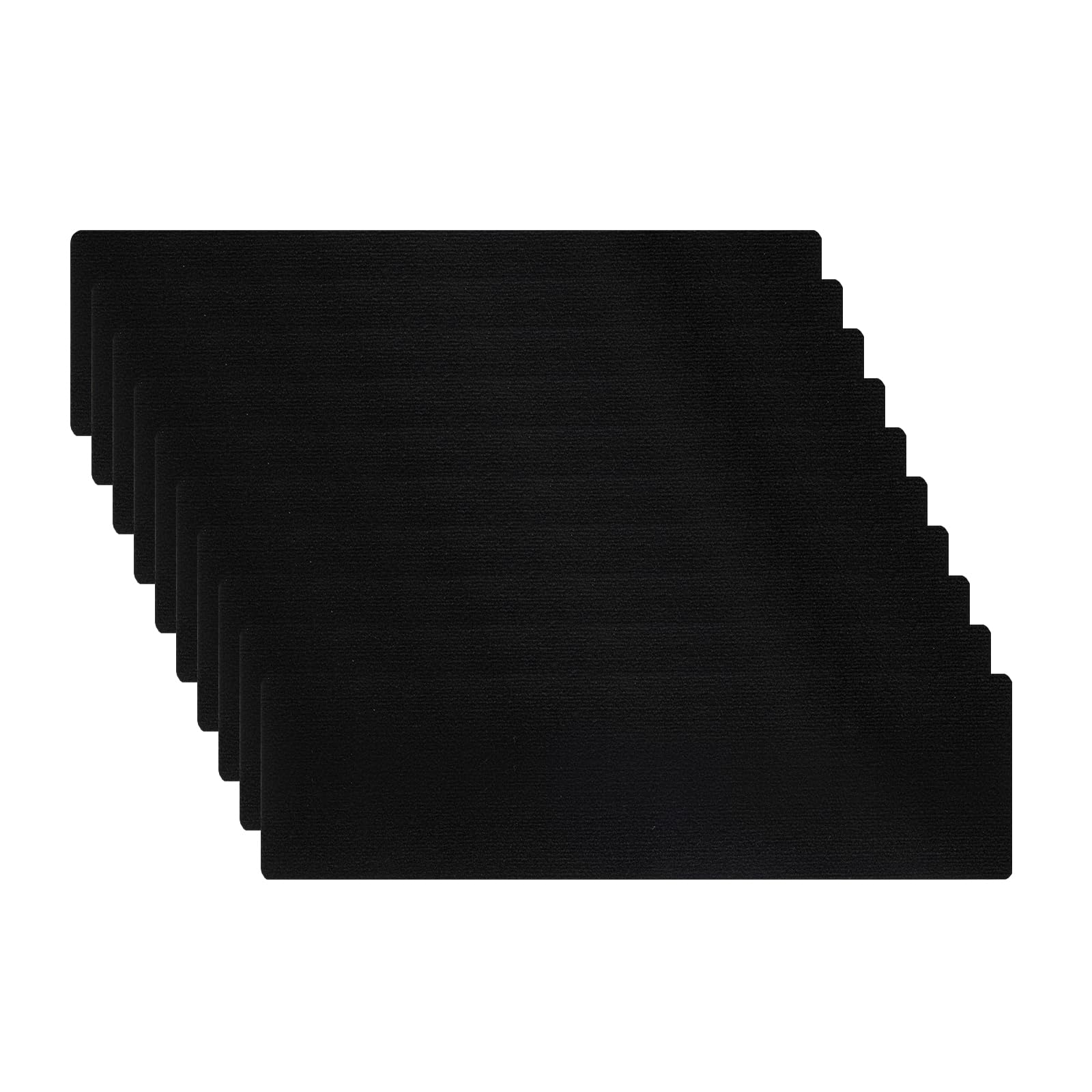 Bandes antidérapantes pour marches d'escalier - 80 x 20 cm - Noir - Durable et confortable - Antidérapantes - Sécurité pour une utilisation en intérieur - Idéal pour la maison, le bureau et la