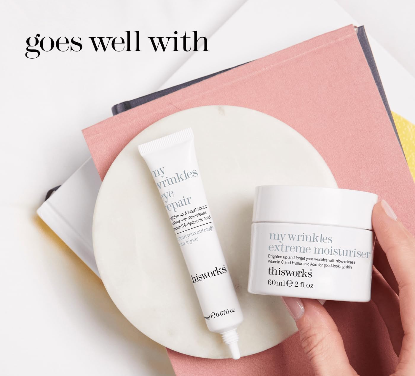 This Works My Wrinkle Extreme Moisture, 60 ml – Crema facial antienvejecimiento con bakuchiol, vitamina C y ácido hialurónico – Hidratante iluminador para suavizar y rellenar la piel deshidratada