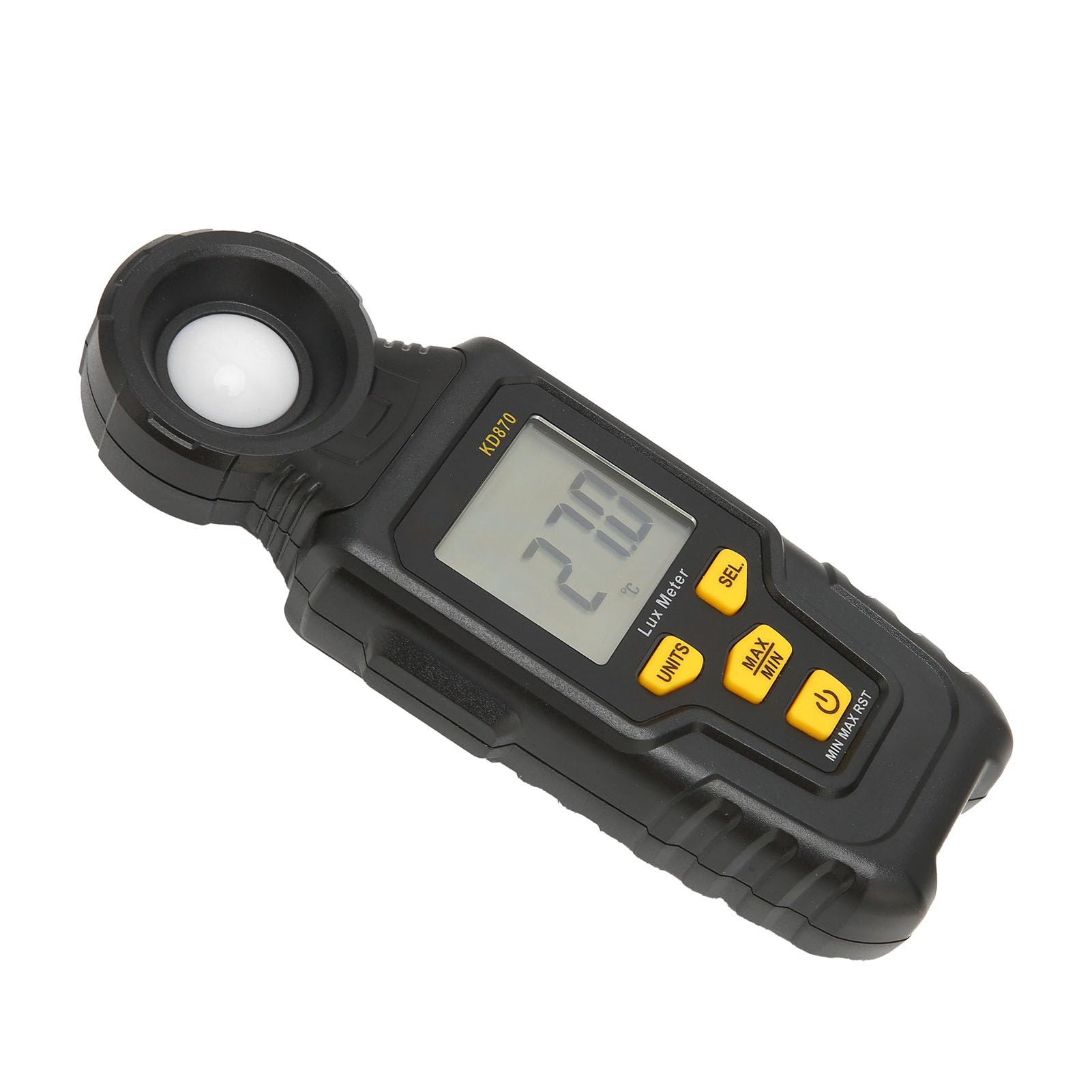 Illuminometro multifunzione LCD Misuratore digitale portatile di illuminamento Misuratore ambientale automatico con luxmetro Misuratore di luce Conservazione dei dati per ambienti
