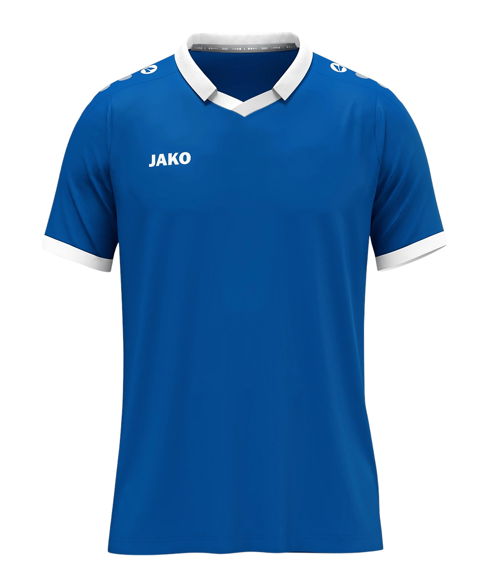 JAKO Glory Unisex Jersey, Short Sleeve, Royal/White, M