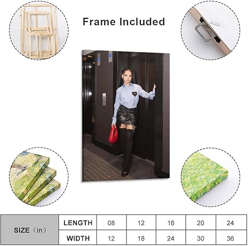 Miniatura 2 de ZHANGMING Póster de Bella Poarch (4) lienzo impreso para pared, pintura de pared, pósteres de decoración moderna para el hogar, idea de regalo, 16 x