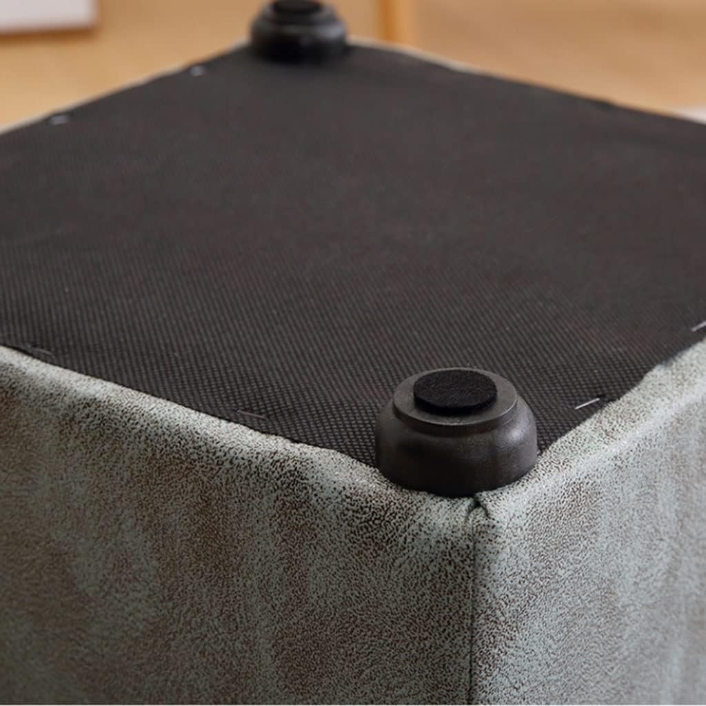 【DHJFDUY】ベッドステップスツール 収納ソファスツール 正方形収納スツール ファブリックベッドエンド収納スツール 衣料品店 試着室 着替え靴スツ★送料込