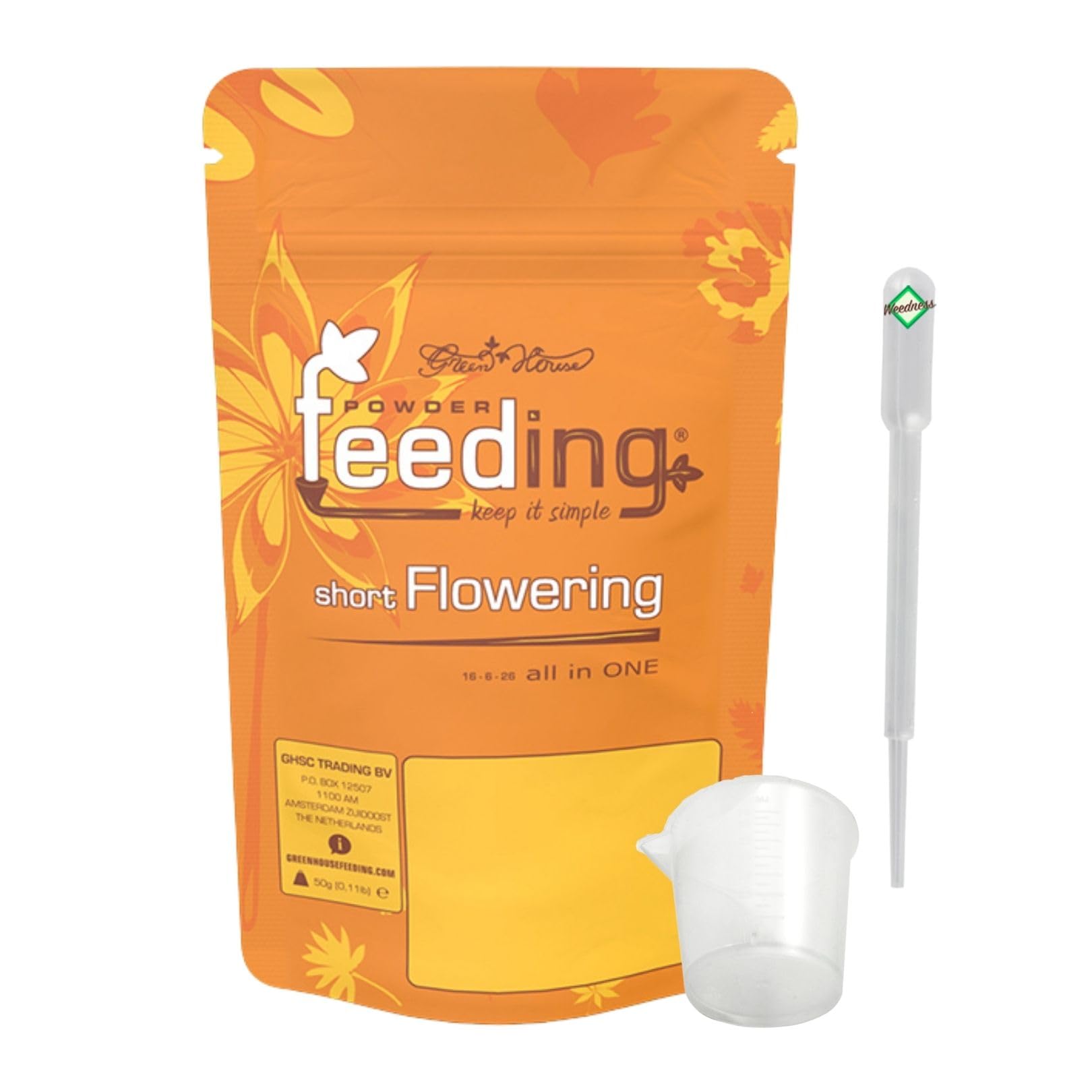Weedness Green House Feeding Short Flowering 2,5 Kg - NPK Dünger Grow Anbau Indoor Erde Flüssigdünger Organischer Bio