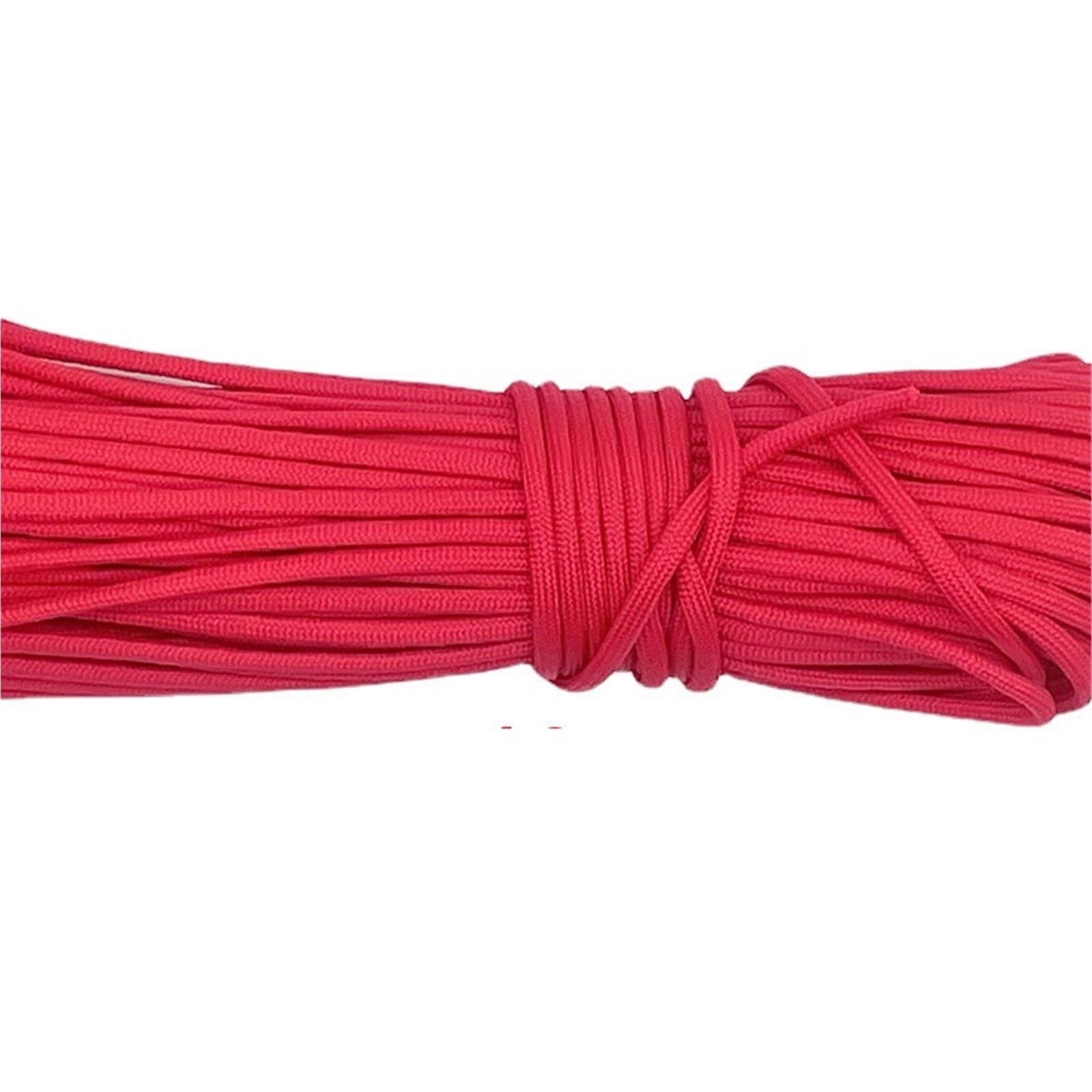 Paracord 5M 10M 20M 31M Paracord 550 Parachute Cord Lanyard Rope 7 Strand Climbing Camping Survival(Red,5M)