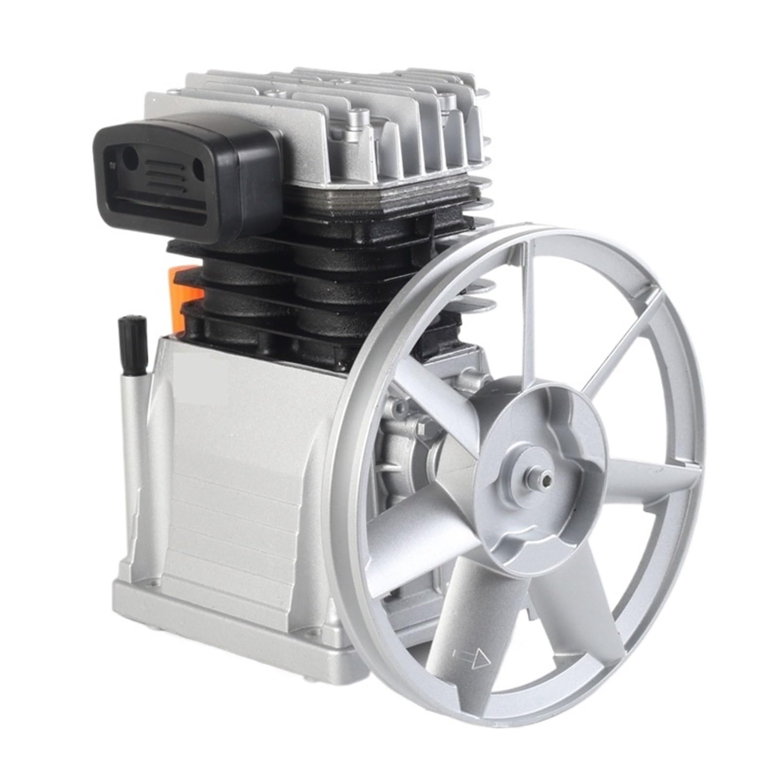 Cylinder Industrial Piston Air Compressor Pump Head Aluminum Twin Cylinder for Workshop and Garage Use for Machine