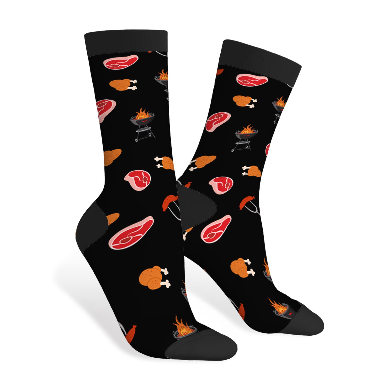 AOYEGO Medical Funny Socks Red Grey Blue Care Hospital Novelty Casual Crew Socks Contrast Color Design for Women Men Gift