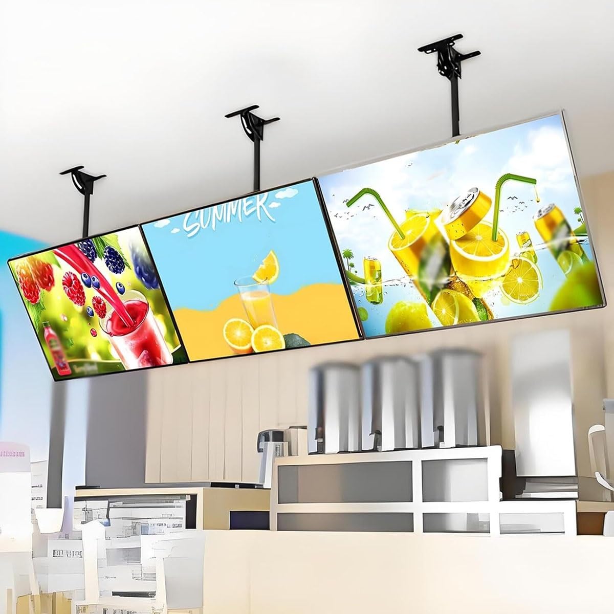 LED-Lichtkasten-Menütafel mit Schnapprahmen, Hintergrundbeleuchtung, digitales Display für Restaurant, Café, Geschäft, Wandmontage, Werbeschild