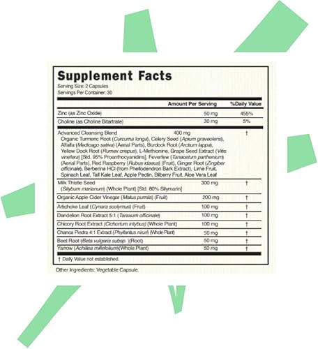 Miniatura 5 de Detox Bestie Supplement - Detox Cleanse for Women & Men, Supports Liver Health, Promotes Digestive Health, Helps Remove Toxins, Formulated with