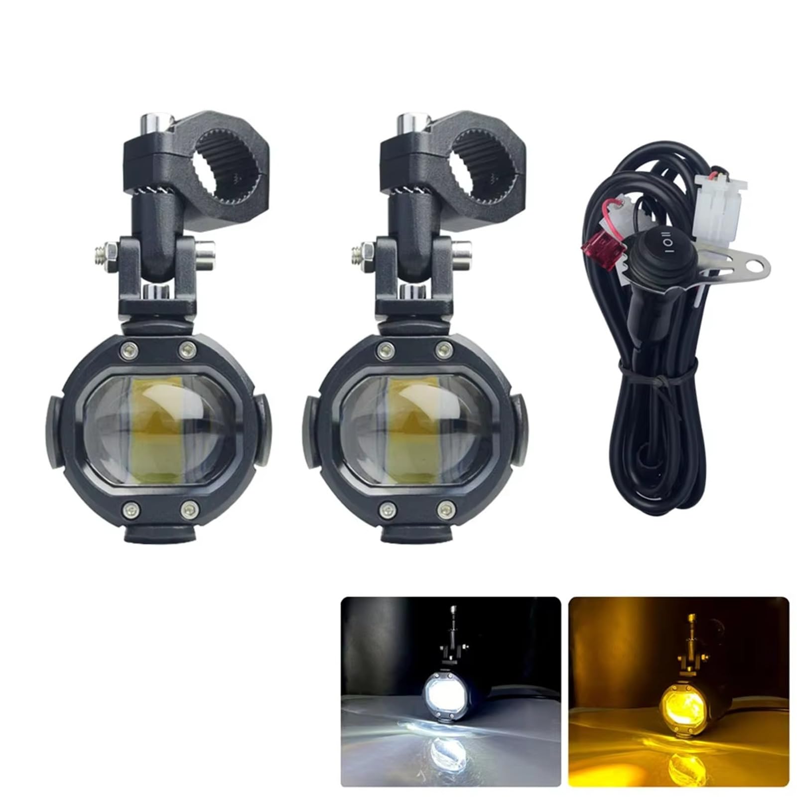 Fari Anteriori LED Per Moto Faretti Fendinebbia Per Benelli TRK502 X TRK 502X 2021 TRK 502(Light and wire)
