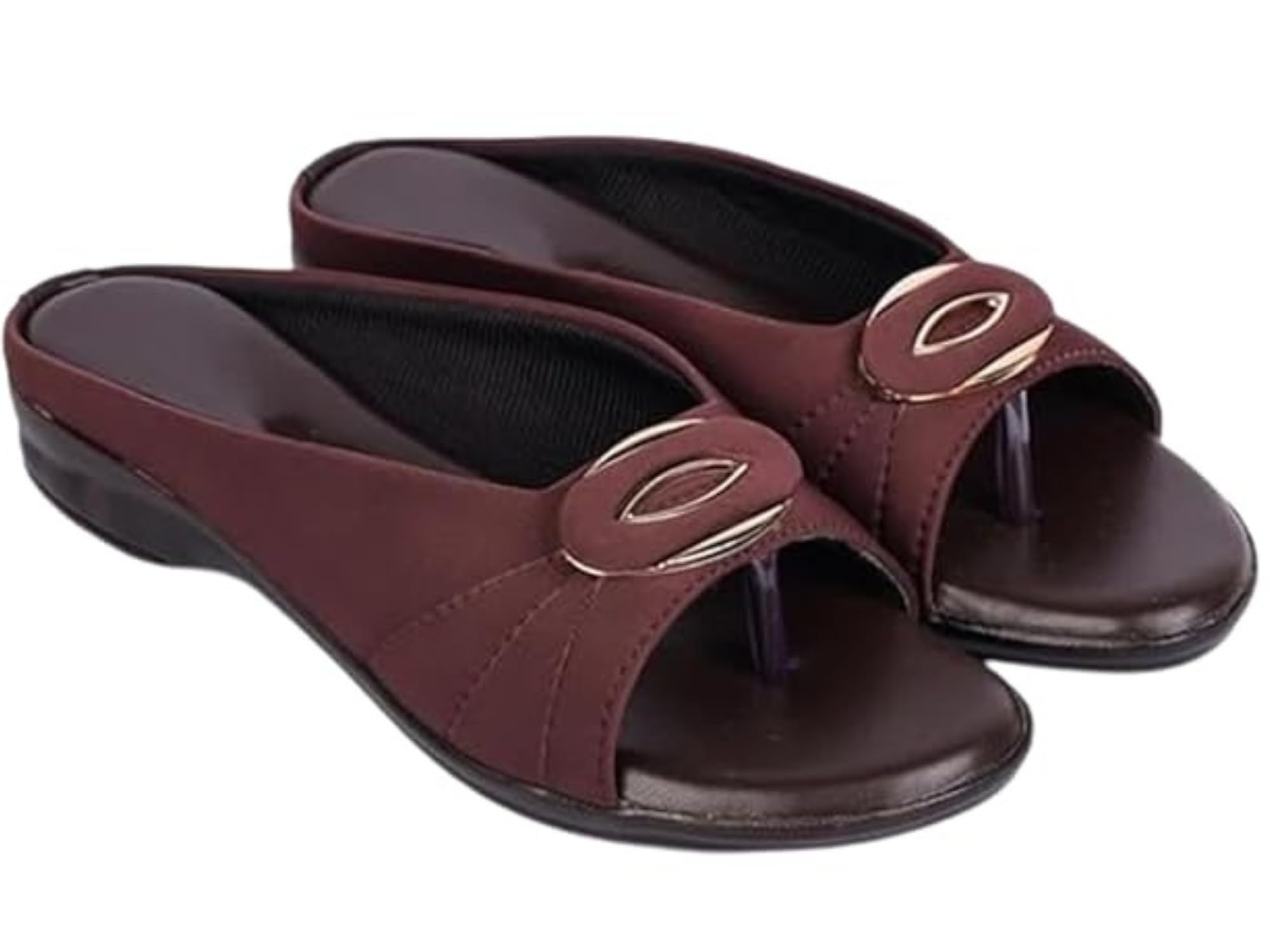 Km Footwear Ladies Flats Chappal Slipper Footwear Daily Use Casual Party Comfortable Footwear with Cushioned Bottom for women and girls (Brown, 8) (B0CPVP5795) Amazon Price History, Amazon Price Tracker