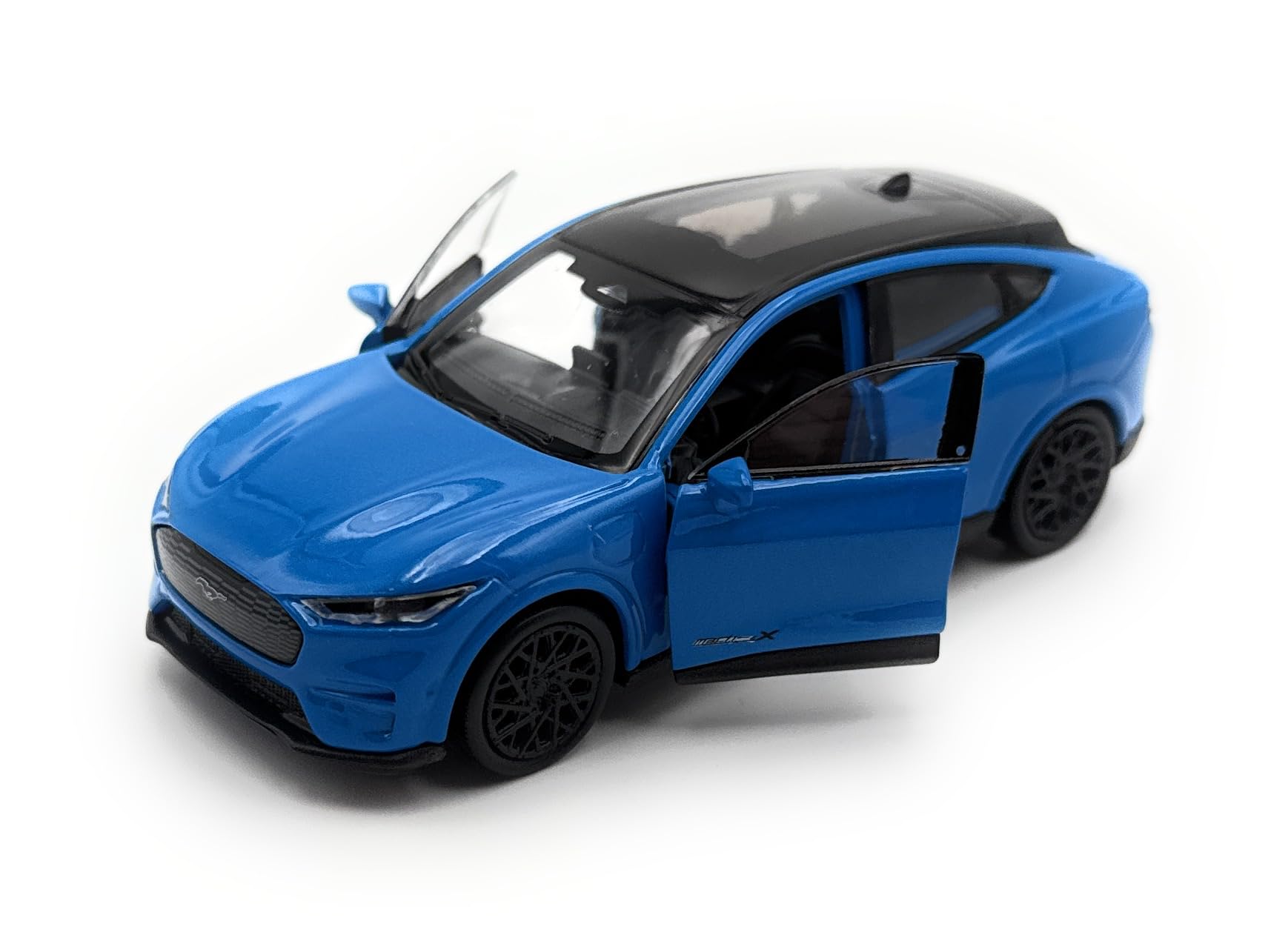 Generisch Model car compatible with Fort Mustang MACH E vehicle miniature scale 1:34-39 blue