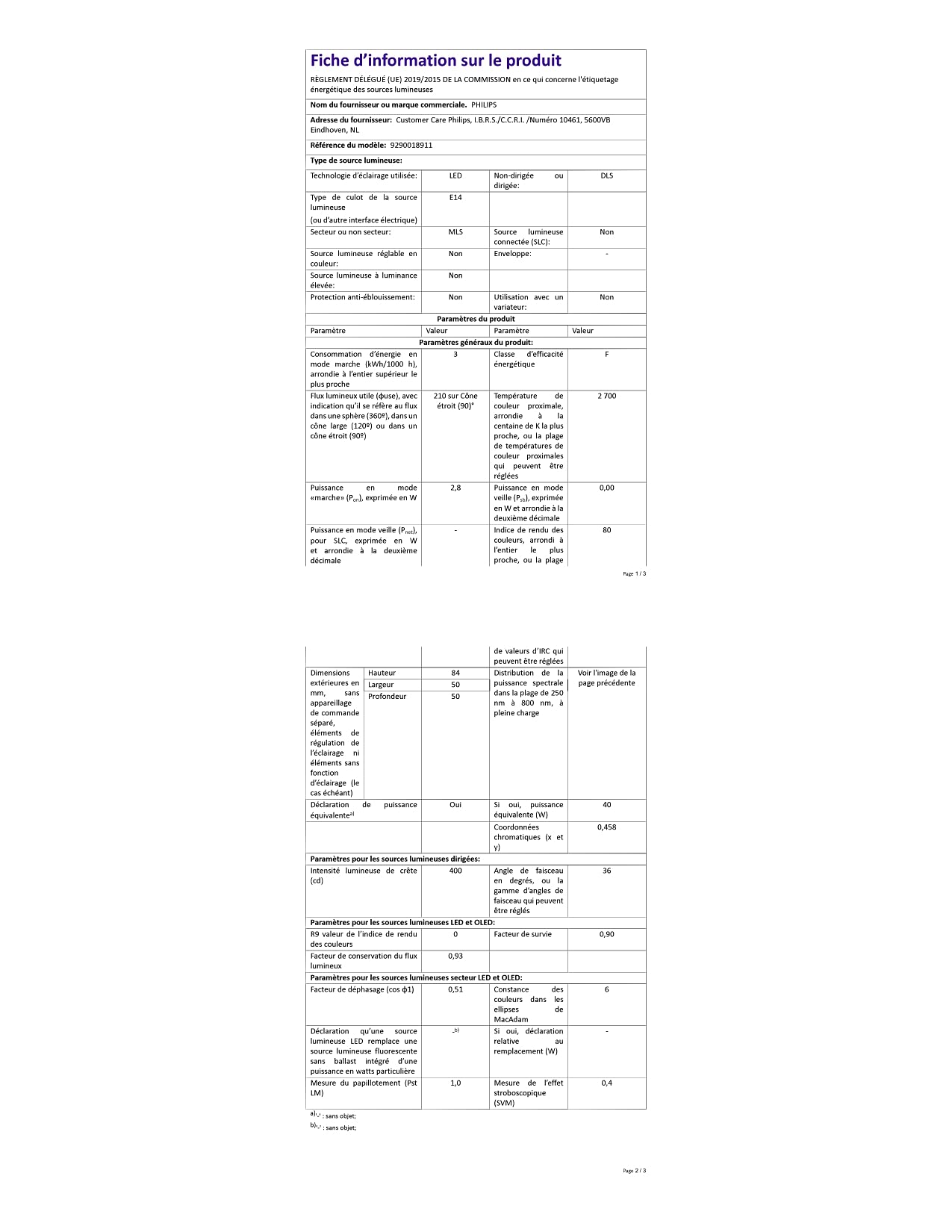 Ampoule LED R50 Réflecteur Culot E14 Ampoule E14 LED Angle D
