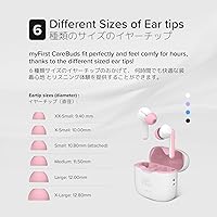 Vista 4 de myFirst Carebuds Auriculares para Niños - Auriculares Inalámbricos Bluetooth Verdaderos con Límite de Volumen de 85db, Micrófono, Estuche de Carga