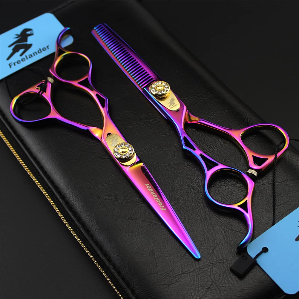 Ciseaux À Couper Les Cheveux De La Main Gauche De 5,5 Pouces, Ciseaux De Coupe De Cheveux en Acier Inoxydable 440C, Barbiers Ou Usage Domestique, Léger Et Net