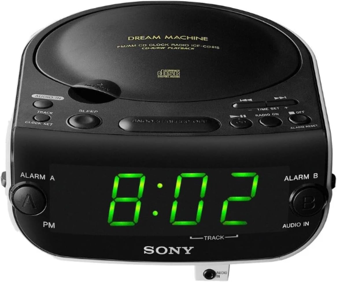 Sony Dream Machine ICF-CD815 Alarm Clock Radio and CD Player