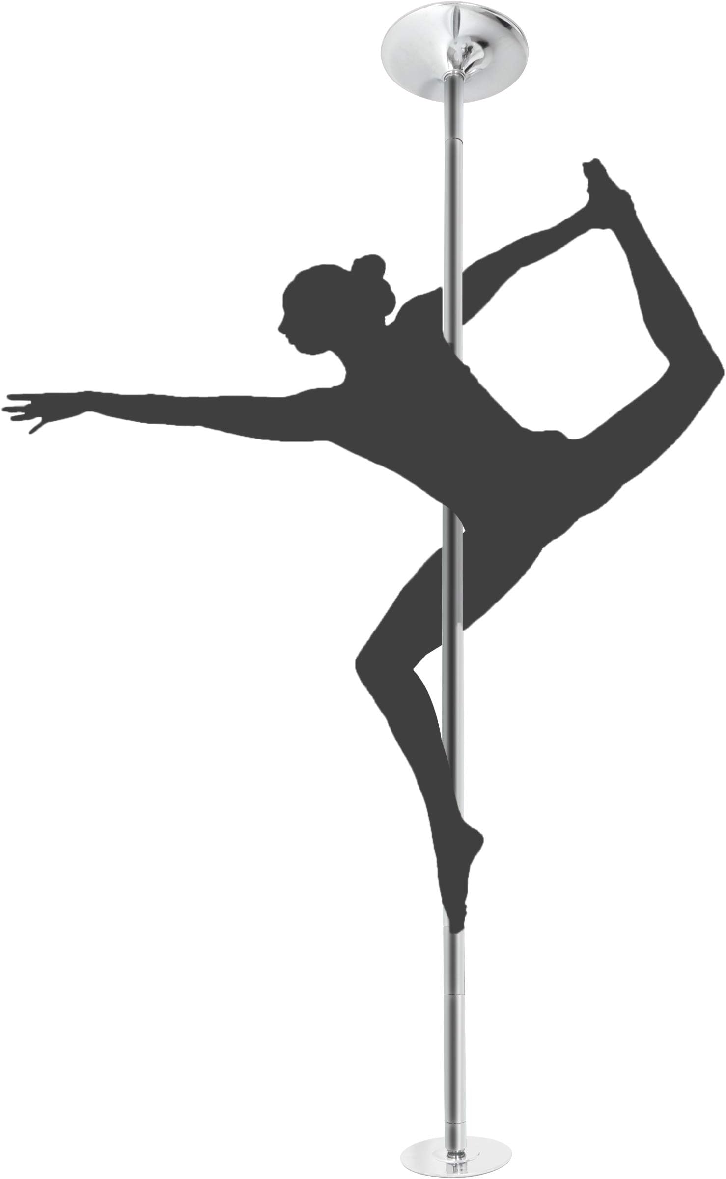 JungleA Removable Spinning Dance Pole Kit 45mm Professional Dance Sport Exercise Club,Height Adjustable
