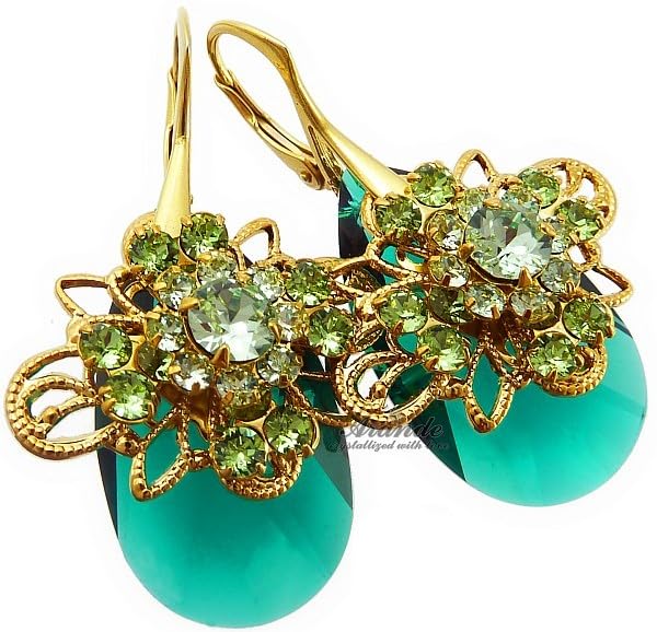 Boucles d'oreilles émeraude Arande pour illuminer vos tenues de soirée chic