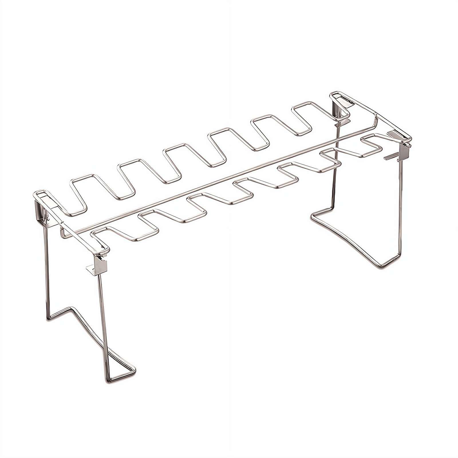 SHYKNYU Chicken Leg Rack for Grill,14 Slots BBQ Chicken Drumsticks Holder,Stainless Steel Chicken Wing Rack,Grill Racks Roaster Stand,for Smoker Grill, Oven, Charcoal Grill, BBQ Accessories