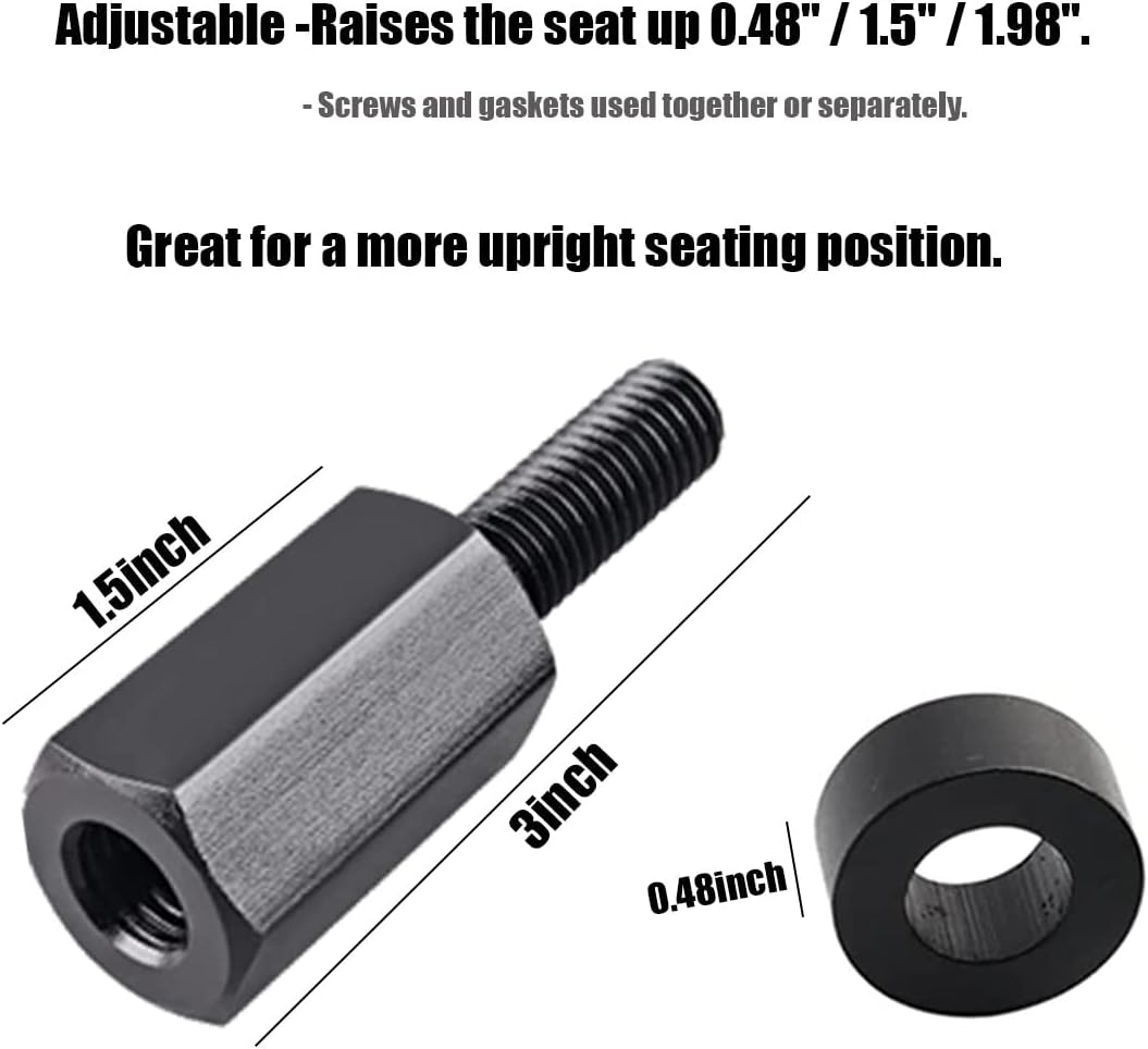 0.5" / 1.5'' / 2" X3 Seat Riser for UTV Can-Am Maverick X3 All Years 2015-2025, 4 Bolts with 4 Spacer | Enhanced Storage & Comfort
