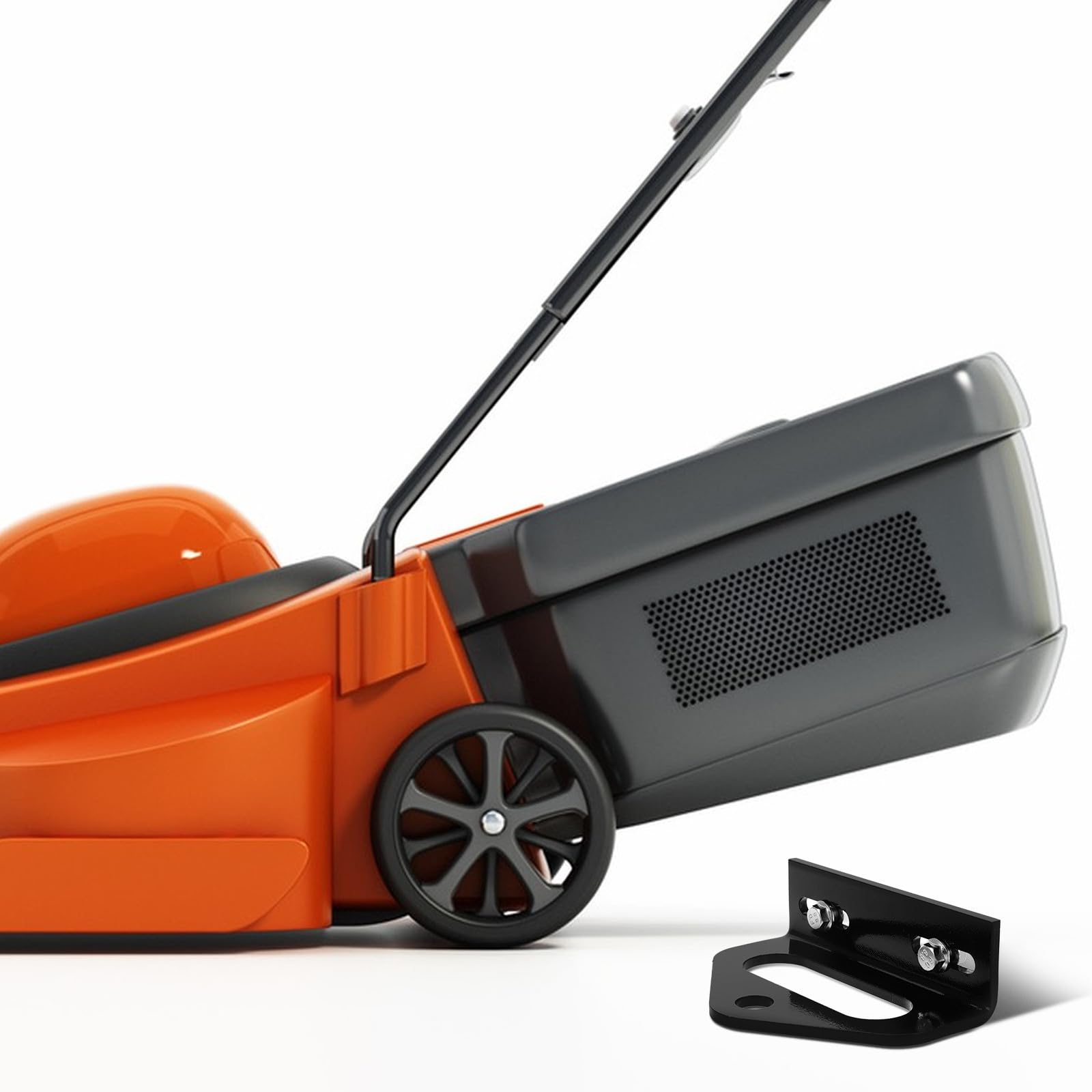 Outanaya Adattatore per Gancio Traino per Tosaerba Nero in Metallo con Viti Kit Accessori per Trattore Agricolo con Ampia Compatibilità e Mobilità Comoda