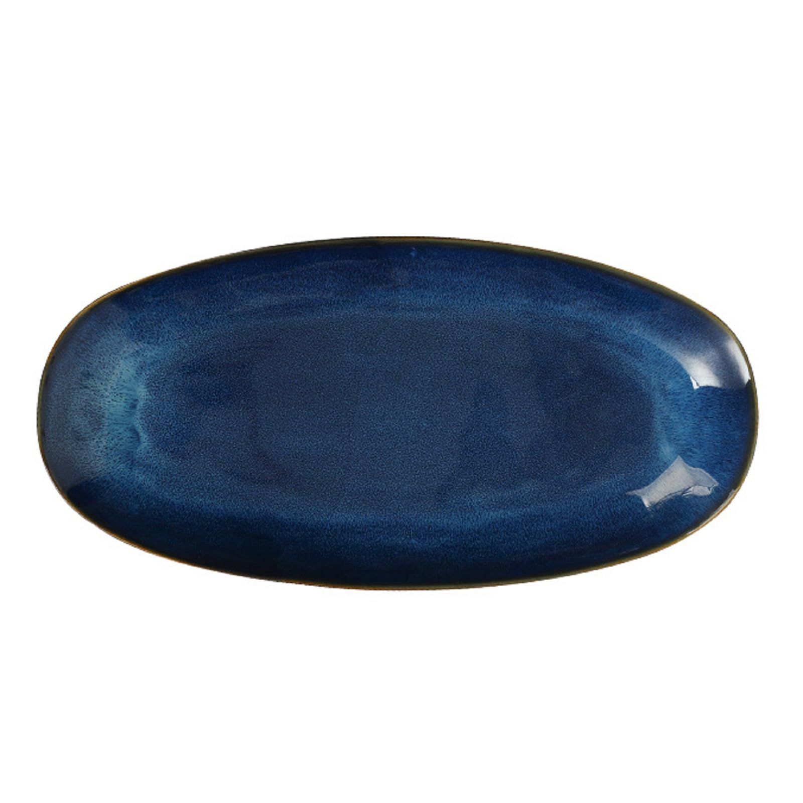 Bafnsiji Oval Ceramic Serving Plate - Japanese Style Sushi & Tapas Dish
