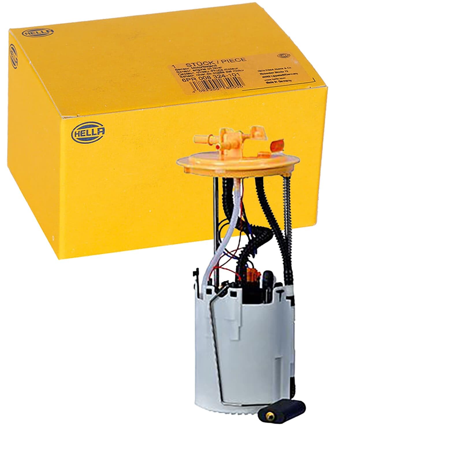 HELLA 8TF 358 303-871 Kraftstoffpumpe - Benzinpumpe - elektrisch - 4-polig