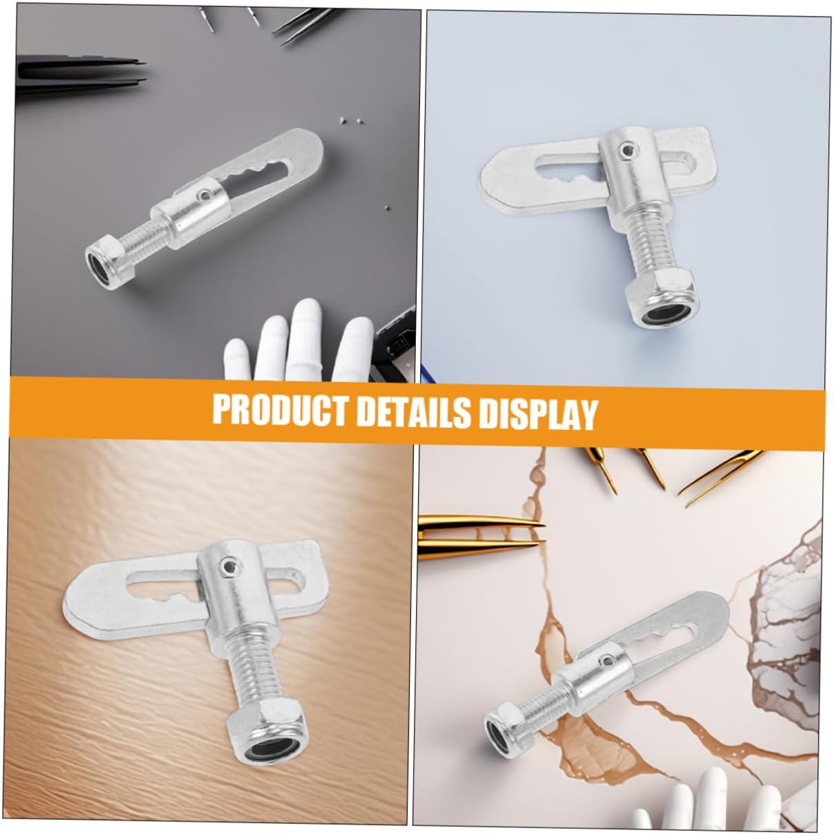 Mikikit 2pcs Heavy Duty Truck Bed Drop Locks Stainless Steel Trailer Security Fasteners for Truck Bed Transportation Adjustable Locking Latch for Tailgates and Trailers
