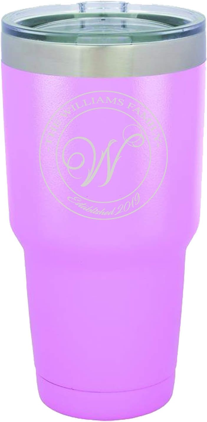 Sofia's Findings Personalized Stainless Steel Tumbler 30oz | Double Wall Stainless Steel Vacuum Insulated Water Bottle | Keeps Your Drink Hot & Cold - WillRound Design