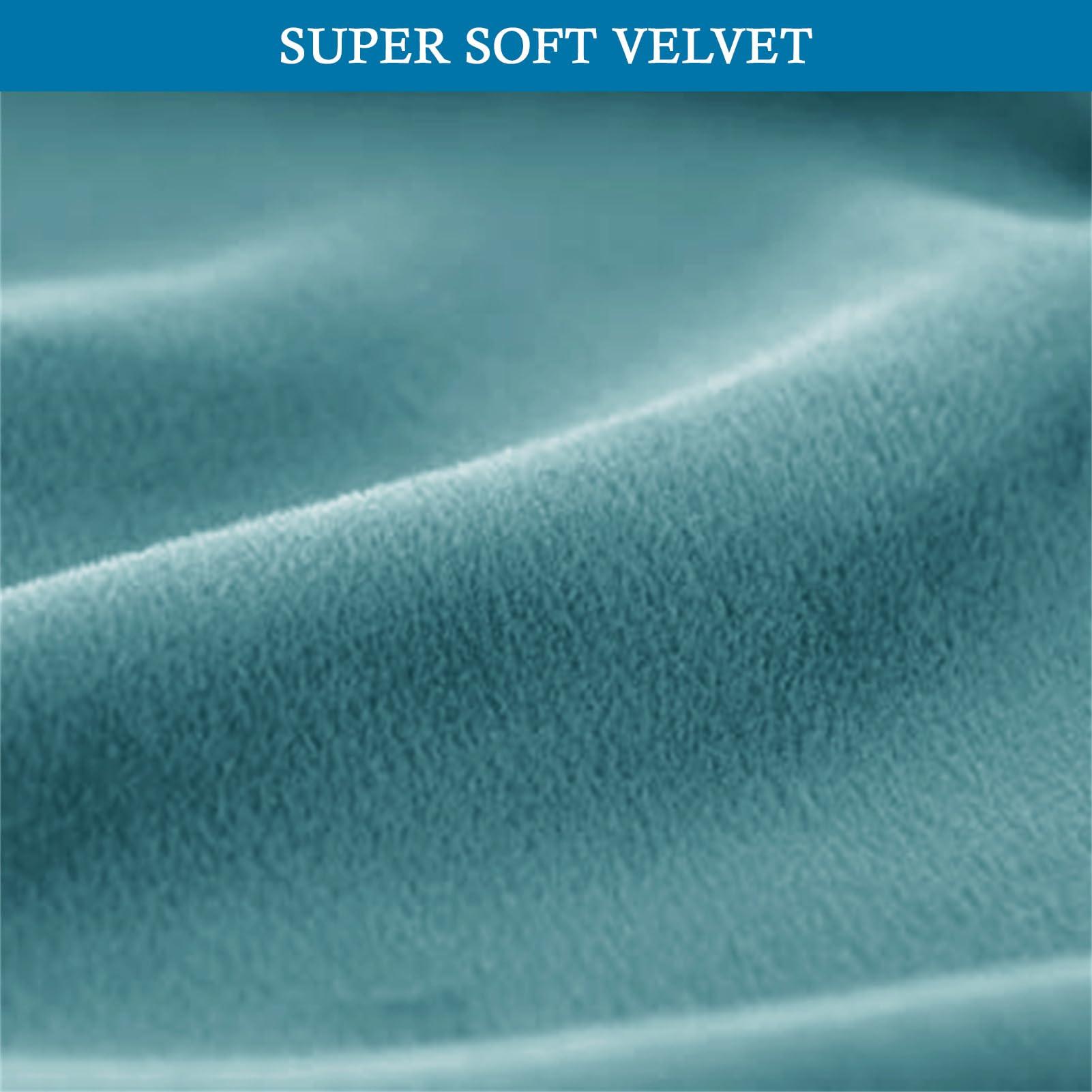 Copertura testiera Letto, Fodera per Testiera del Letto Tessuto in Velluto Elasticizzato, Protezione Elastica a Tinta Unita Morbido e Lavabile (Blu Pavone,180-200cm)