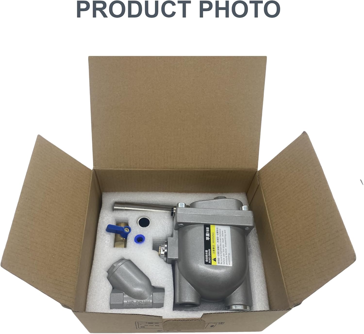 Air Compressor Auto Drain Valve G1/2'' 1.6Mpa Automatic Drainer for Air Storage Tank or Air Dryer