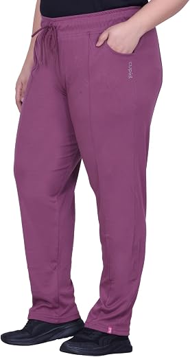 CUPID Women Regular Fit Cotton Track Pants,Comfortable Lower,Trouser,Sports Joggers,Night n Gym Wear Lounge Pant for Ladies