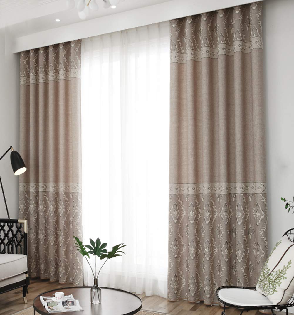 Rideaux occultants avec isolation thermique réduction du bruit et décoration fenêtre