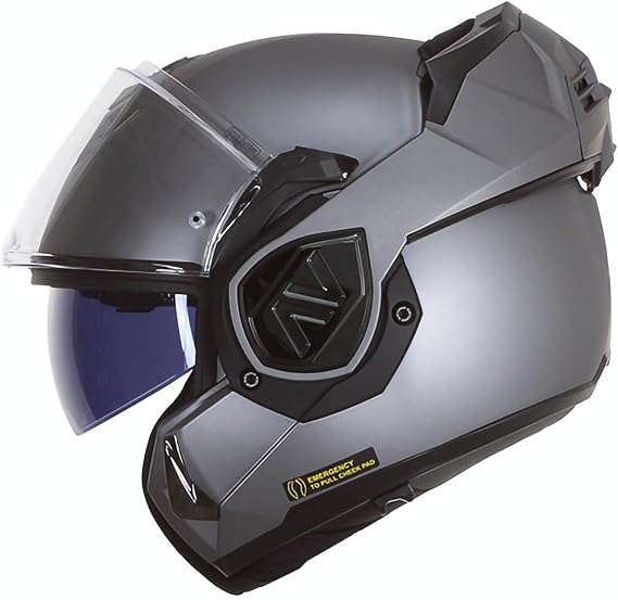 LS2 ADVANT SOLID Flip-Up Motorcycle Helmet Matt Titanium
