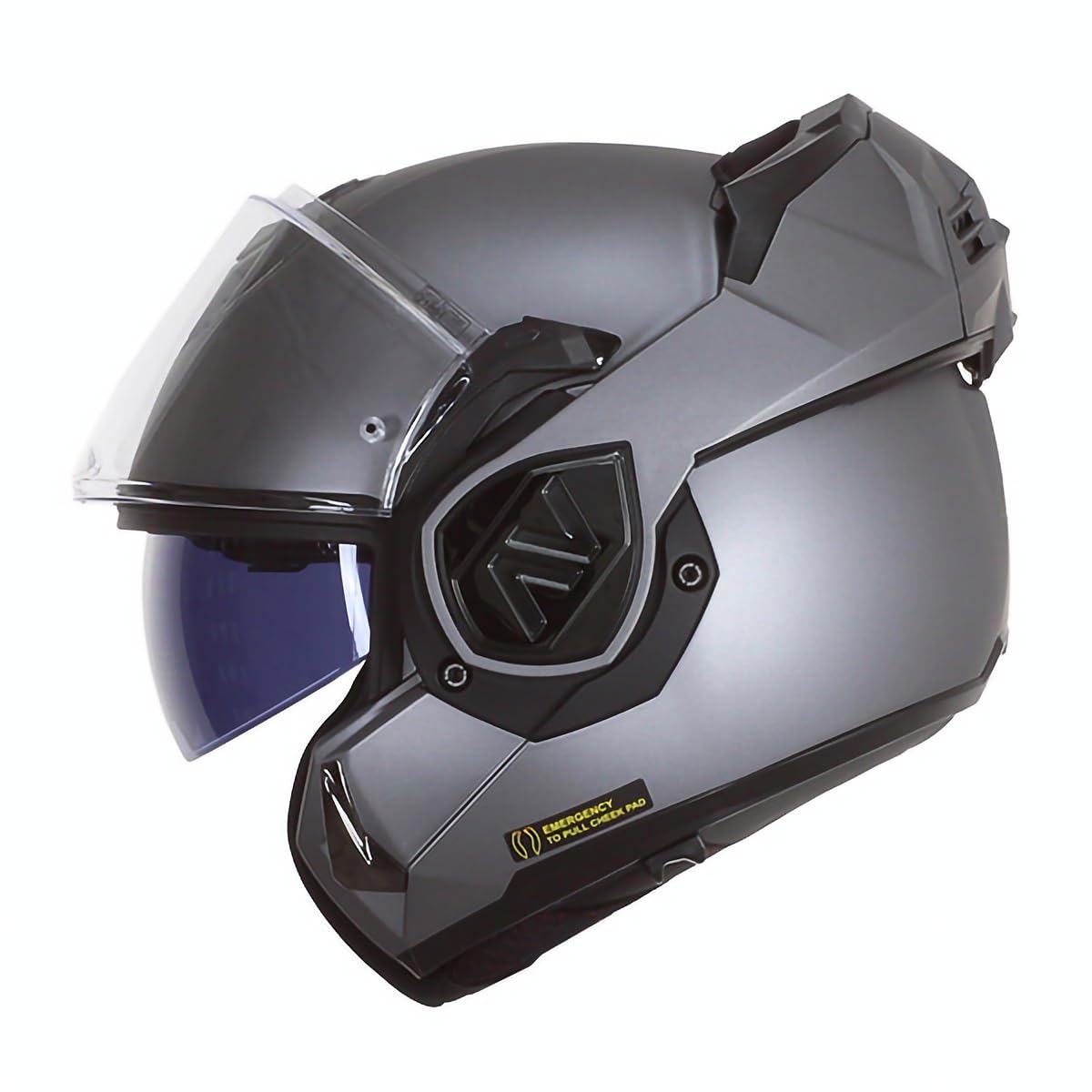 LS2, Casco Moto Modulare ADVANT SOLID Matt Titanium, L