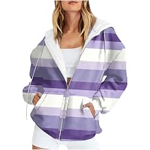 Lolvmvchi Zip Hoodies for Women Activewear Hooded Jacket Coat Printed Fall Sweatshirt Outwear Outerwear Warm Hoodie