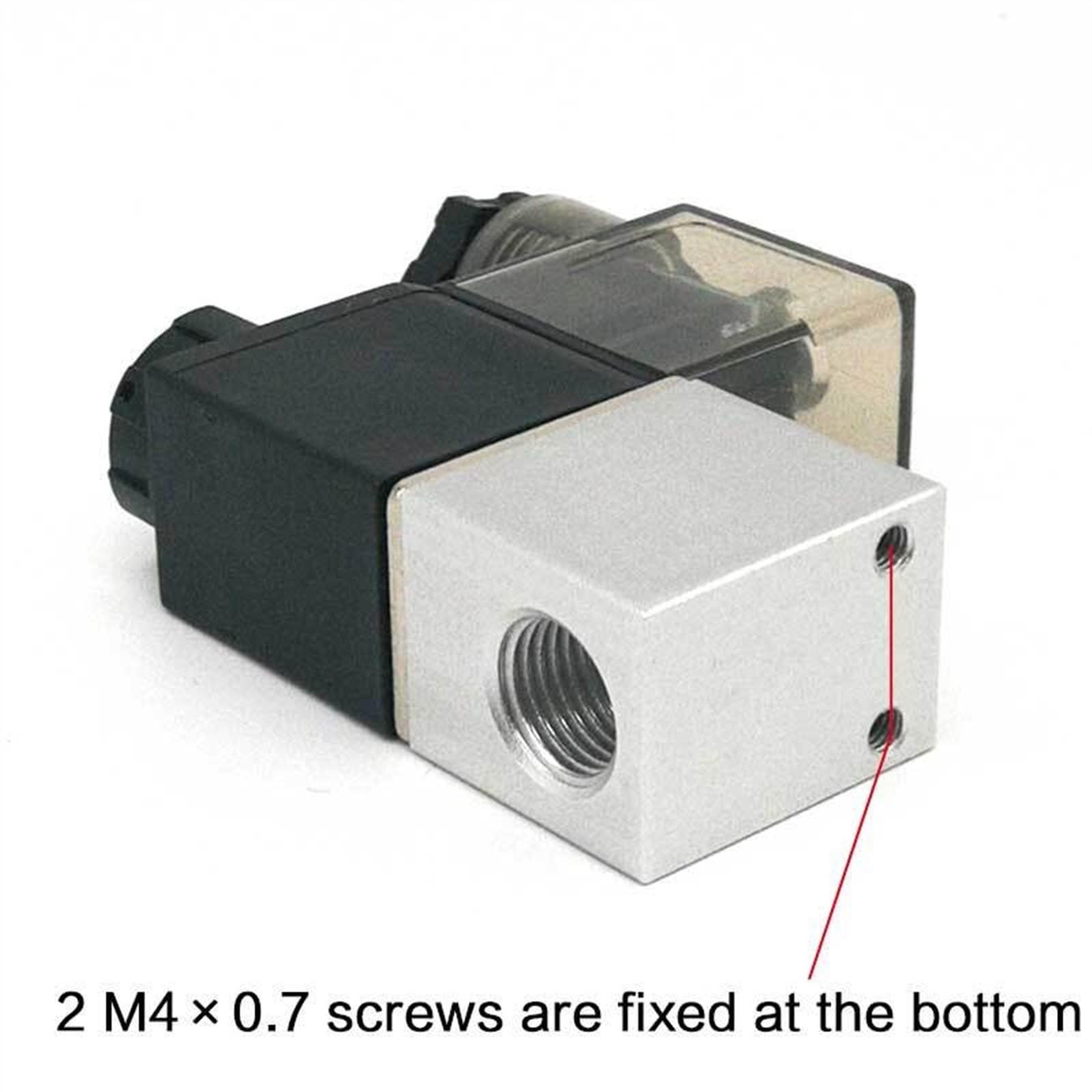 Zawory elektromagnetyczne powietrza 2V025-08 2 pozycje 2 porty 0,6 cm normalnie zamknięty pneumatyczny zawór elektromagnetyczny 12 V 24 V 110 V 220 V wolt (8 mm-dopasowanie-3 szt., AC220V)
