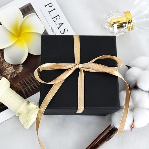 Vista 5 de TONIFUL - Rollo de listón de satén de color liso, para envolver regalos, manualidades, cabello, fiesta boda, tarjetas de invitación, ramos florales