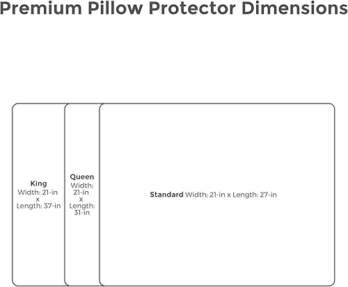 Miniatura 5 de Protect-A-Bed, Premium Cotton Terry Pillow Protector, Zippered, Waterproof, 1-Pack, Queen Size
